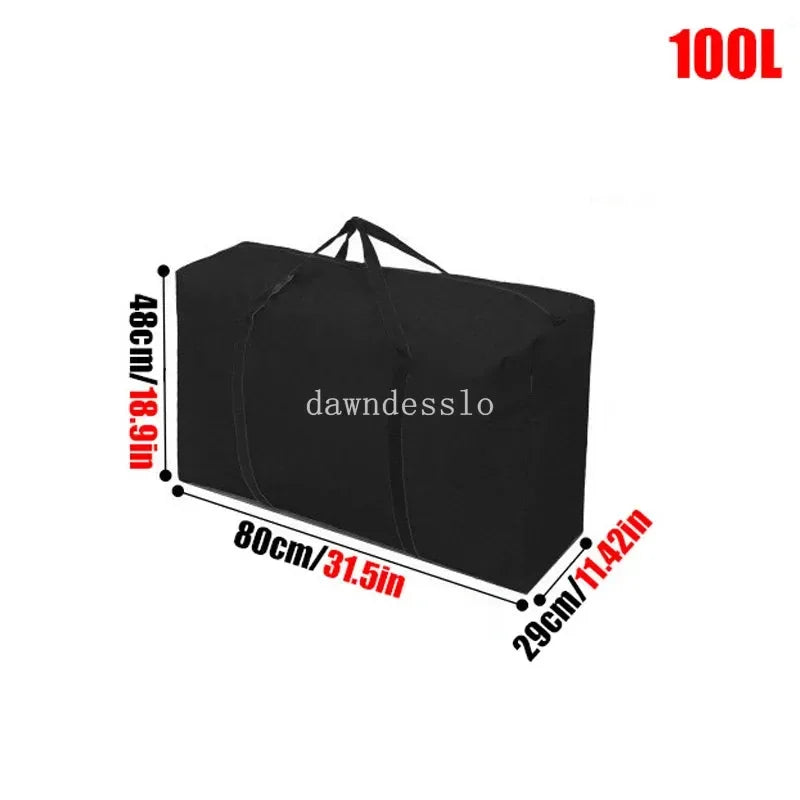 Sacs à bagages mobiles imperméables Extra larges, sac de courses pour linge, sac de voyage pliable, organisateur de couette de grande capacité