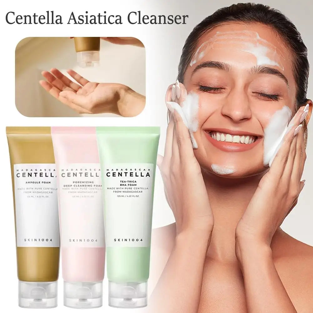 Nettoyant pour le visage Skin1004 Centella Asiatica, Essence de sel de l'himalaya, mousse nettoyante en profondeur pour une purification douce et rafraîchissante