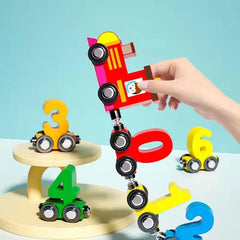 Ensemble de Train pour tout-petits, Puzzle de Train numérique magnétique, ensemble de Train en bois pour tout-petits, trains numériques, activités d'apprentissage éducatives