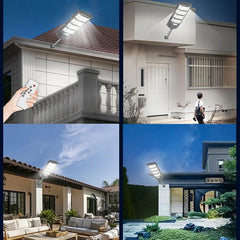 10000W lampe solaire extérieure Ultra puissantes lumières extérieures solaires 320° éclairage à large gamme luminosité projecteurs de rue réglables