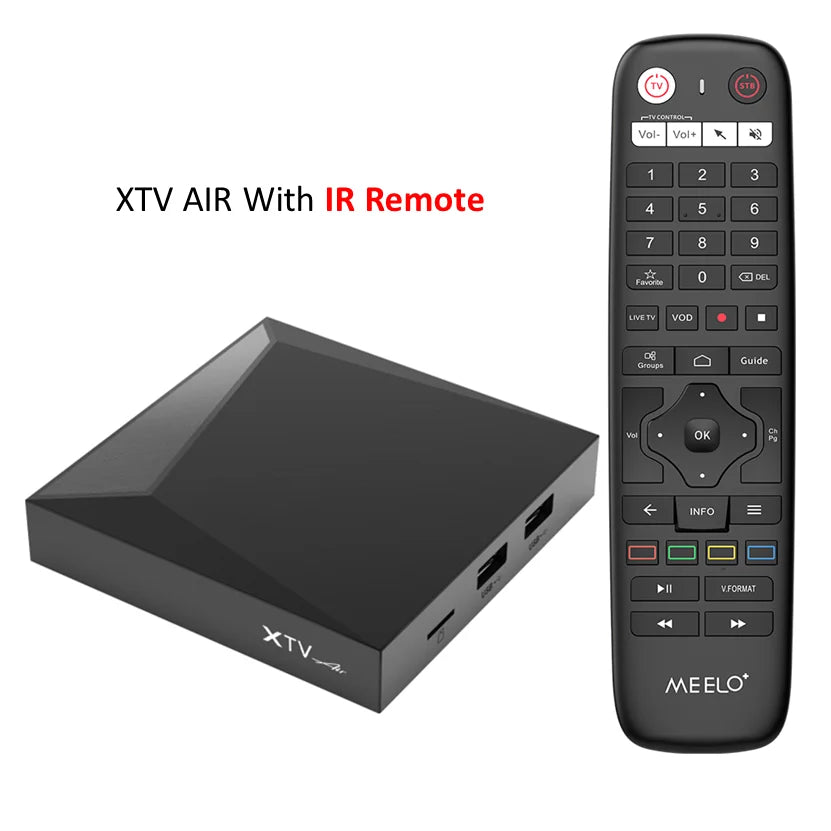 XTV Air nouvelle boîte TV la plus intelligente Amlogic S905W2 Quad Core 1.8 GHz 4K HDR + BT HD LAN 100M AV1 boîte de télévision intelligente XTVAIR