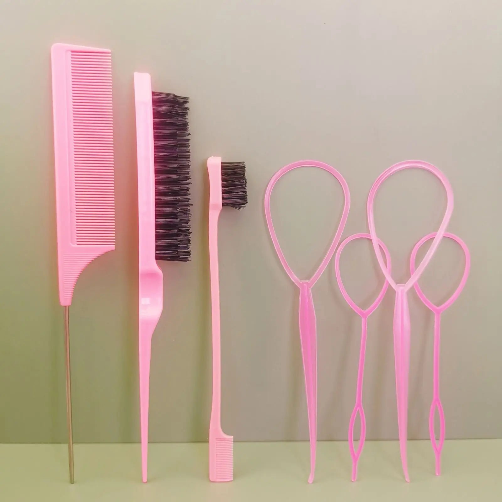 Coiffure enfant en bas âge boucle Topsy Rat queue de poney outils tresse bord brosse ensemble peigne pulvérisateur bouteille accessoires de coiffure enfants filles