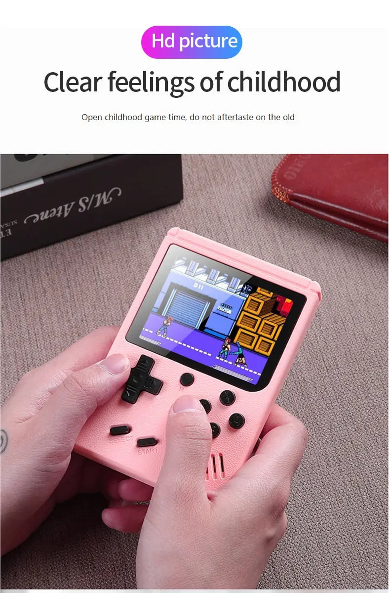 Mini Retro Portable Video Game Console for Kids, Game Player, LCD Screen, Built-in 3.0 Games, 8-bit, 500 inches