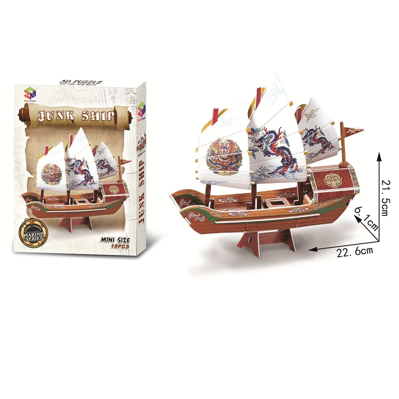 Jouets éducatifs Puzzles 3D jouets enfants développement intellectuel mondes Construction de bâtiments célèbres Puzzles 3D jouet