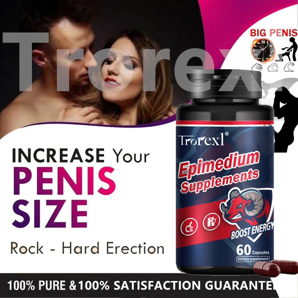 Supplément Epimedium de nutrition sportive pour hommes pour améliorer l'endurance, l'agrandissement et la résistance à la fatigue