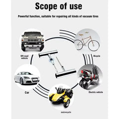 Kit de réparation d'opathie de voiture, ensemble d'outils de cloutage, auto, vélo, moto, crevaison, bouchon, accessoires