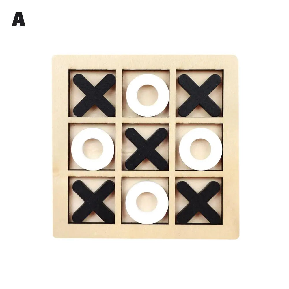Mini Échiquier en Bois XO Tic Tac Parker, Puzzle d'Interaction Montessori, Jeu d'Entraînement, ApprentiCumbria du Cerveau, Jouet Précoce