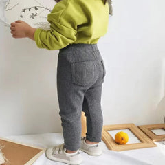 Children's trousers for girls and boys, solid color, large size, PP children's trousers, spring and autumn, baby and toddler long casual trousers, children's trousers, 1-6 years