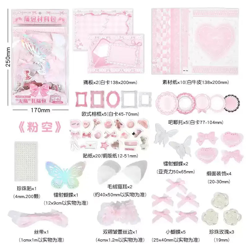 Accessoires Itabag bidimensions, paquet de matériel de bricolage, accessoires de Badget Anime, fond de planche de Millet, cadeau d'anniversaire