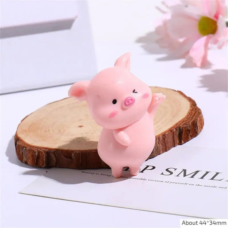 Figurine de overrose de dessin animé mignon, mini figurine, statue de overen résine, jouet de collection, décoration de jardin nickel é, 1 pièce