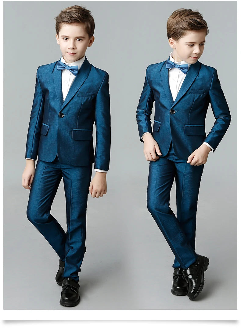 Formal suit for boys, for weddings, white party blazer, trousers, christening outfit, children's suit, prom tuxedo set for men and teenagers