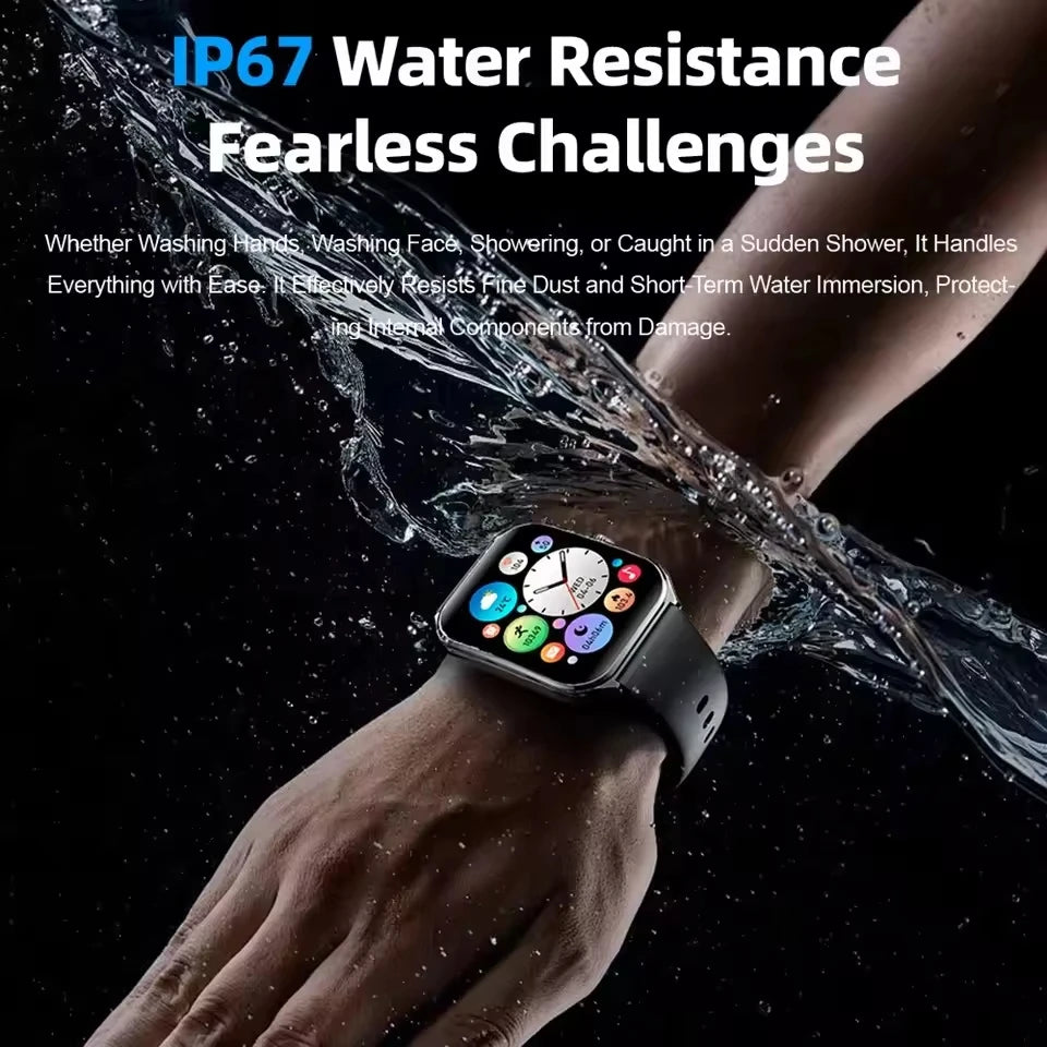 Nouvelle montre intelligente 2025, montre de sport de 1,96 pouces, étanche IP67, plus de modes sportifs 110, traqueur d'activité physique, montre ultra-mince.