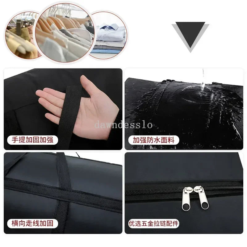 Sacs à bagages mobiles imperméables Extra larges, sac de courses pour linge, sac de voyage pliable, organisateur de couette de grande capacité