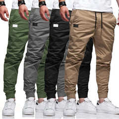 2025 New Men's Casual Sports Pants, Sweatpants, Male Cargo Tracksuit, Harem Pencil Pants, Multi-Pocket Tracksuit