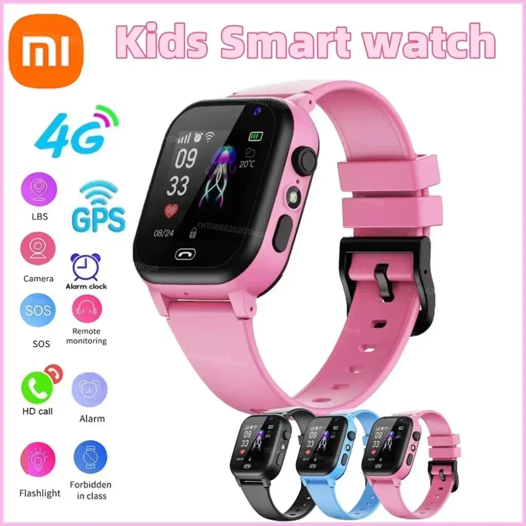 Xiaomi enfants 4G montre intelligente GPS localisation appel vidéo carte Sim SOS enfant montre intelligente caméra étanche mise à niveau montre pour garçons filles