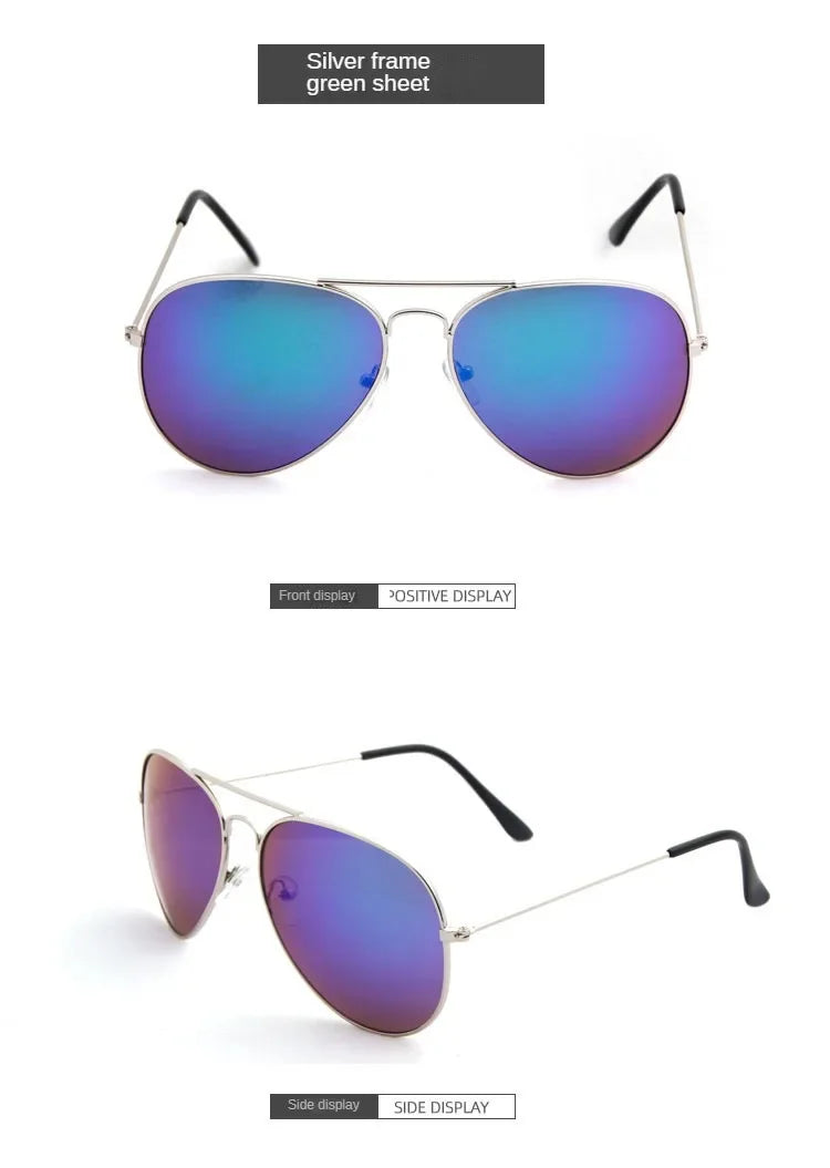 Vintage sunglasses for men and women, metal frame, fashionable shades, for outdoor sports, new 2024 collection
