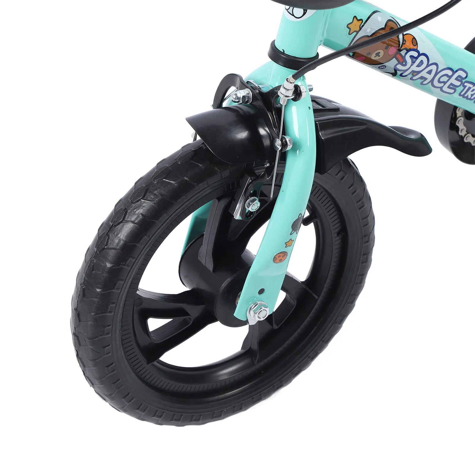 12-inch children's bicycle, stable ride, high-carbon steel frame, baby bike with training wheels for children aged 2 to 6 years
