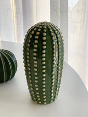 Home decor present 2024, Creative ceramic cactus, aesthetic decor, tropical desert, echinopsis room, green hotel ornament