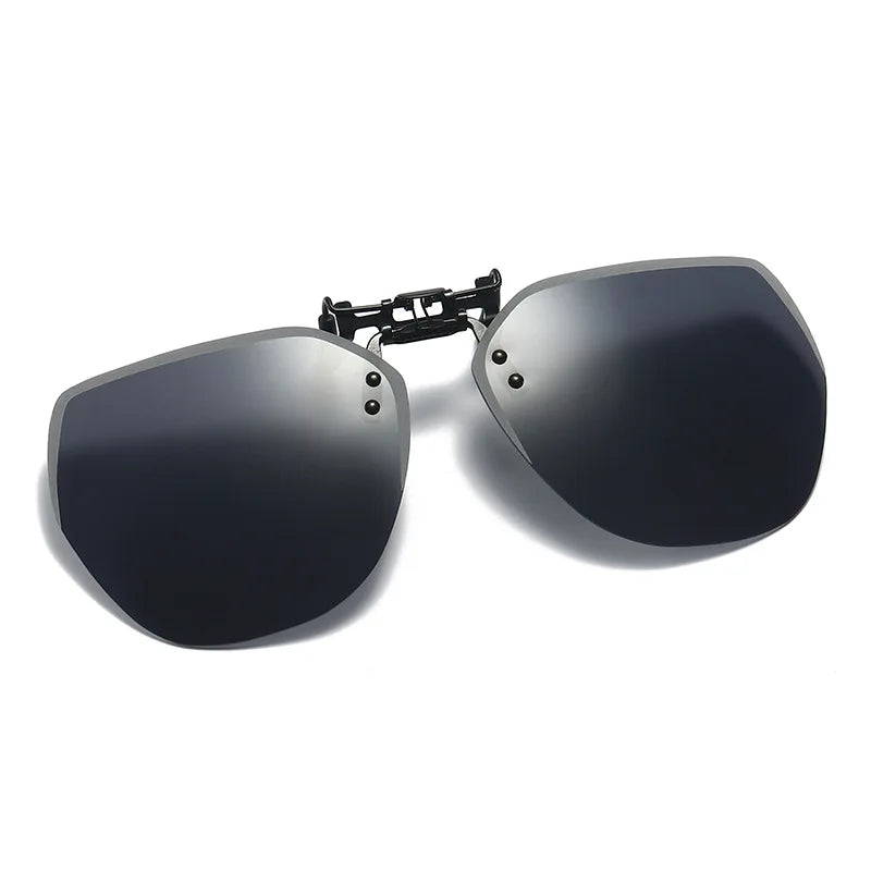 Lunettes de soleil polarisées à clipser pour hommes et femmes, lunettes de soleil rabattables, lunettes de conduite photochromiques, vision nocturne miroir, lunettes de pêche