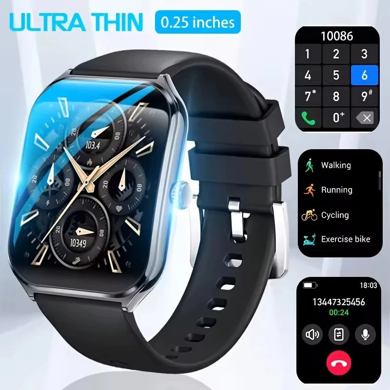Nouvelle montre intelligente 2025, montre de sport de 1,96 pouces, étanche IP67, plus de modes sportifs 110, traqueur d'activité physique, montre ultra-mince.