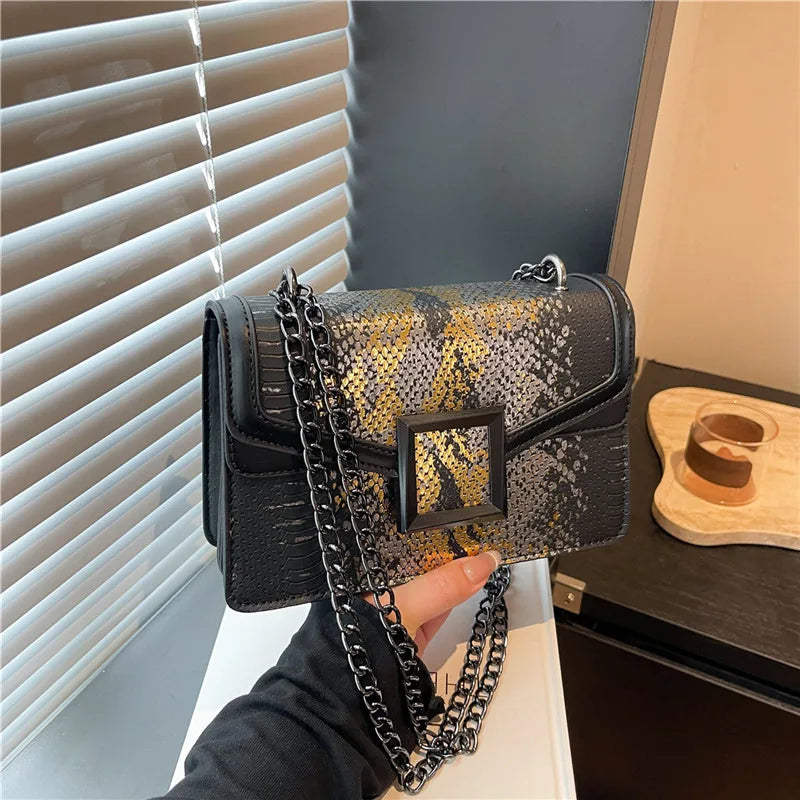 Sac à bandoulière simple pour femmes, style coréen, à la mode, design de niche décontracté, chaîne polyvalente, exquis, style occidental
