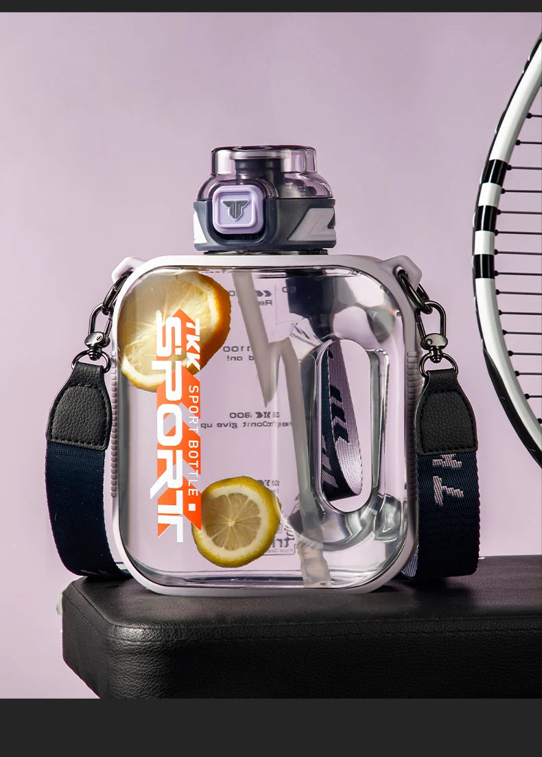 TKK 1/1.6/2L bouteille d'eau de sport TRITAN grande capacité tasse créative résistant à la chaleur en plein air adulte voyage bouilloire salle de sport Fitness cruches