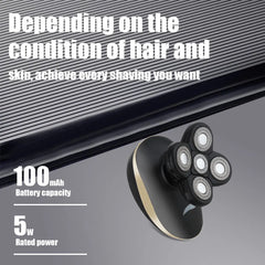 Rasoir électrique pour hommes tondeuse à cheveux tondeuse à barbe rasoir de tête chauve rasoir humide et sec ménage Rechargeable rasage de tête chauve