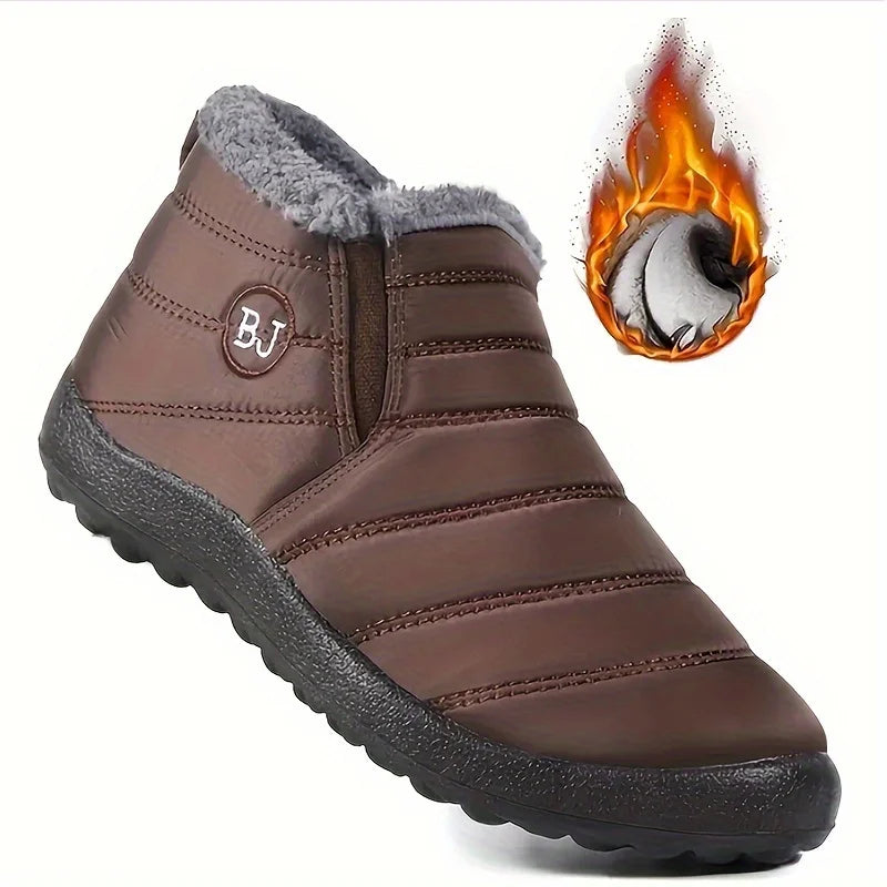 Chaussures de neige chaudes imperméables et antidérapantes pour femmes, chaussures de randonnée basses confortables