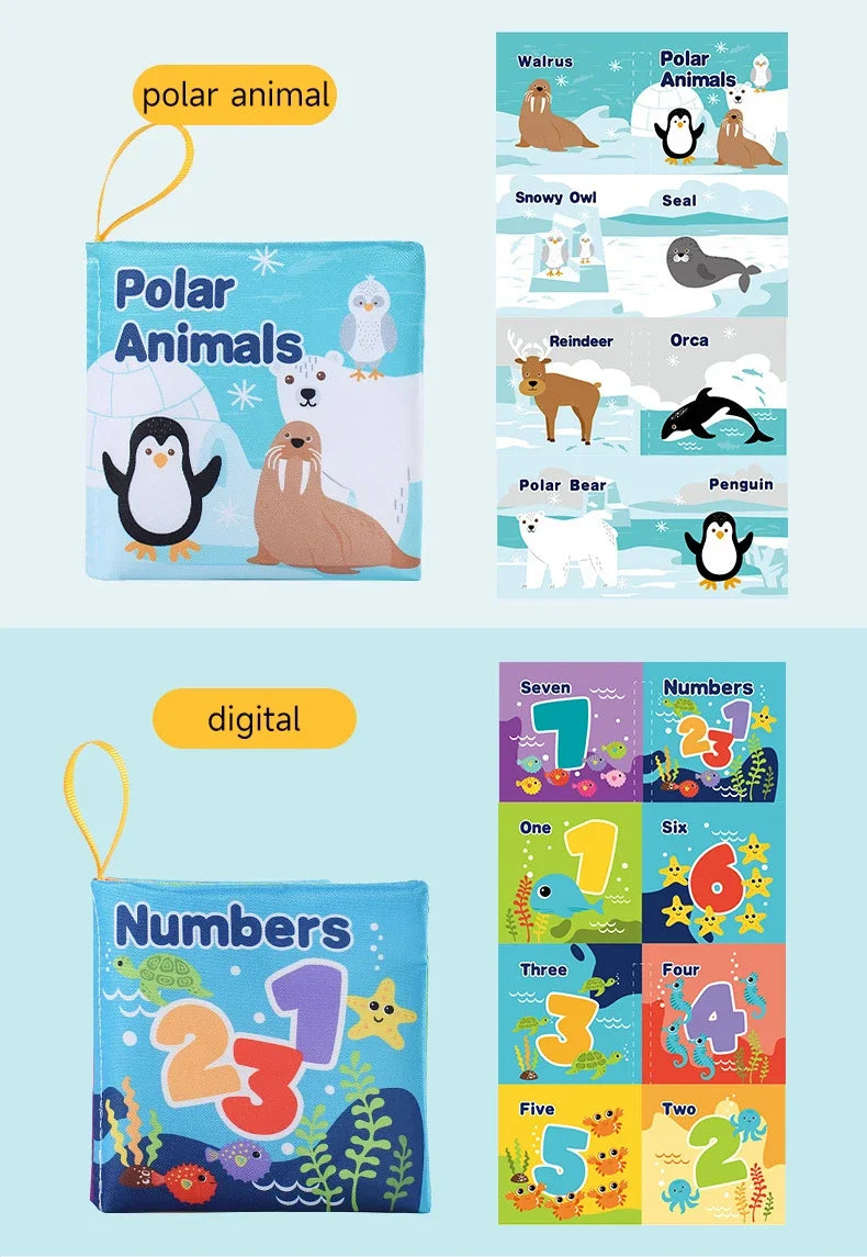 Livre de grillades doux pour enfants, jouets pour enfants précoces, son de bruissement, fruits, nombres d'animaux, moyens de transport alimentaires