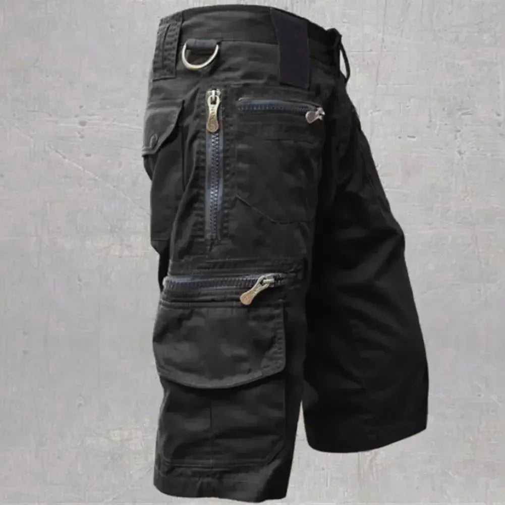 Pantalones cortos hombre short de Jogging pour hommes couleur unie multi-poches été décontracté short Cargo droit hommes Shorts