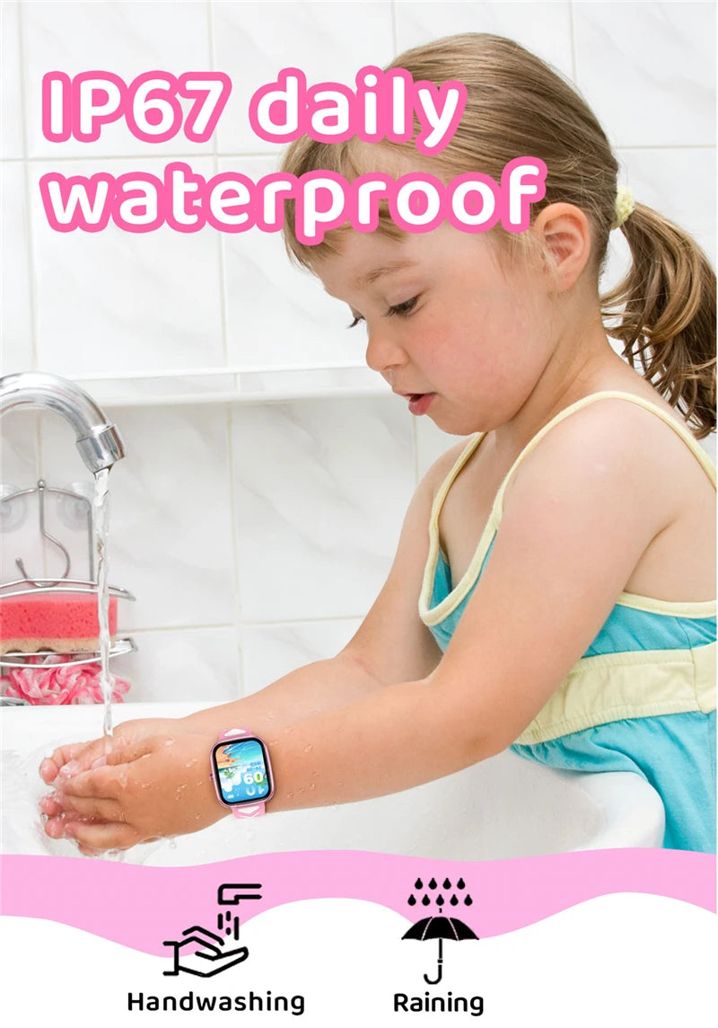 Nouveaux enfants montre intelligente enfant HD écran tactile jeux Smartwatch musique montre garçon fille cadeau enfants Smartwatch pour IOS Android