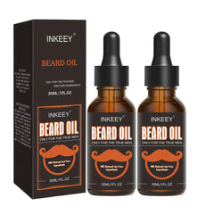 Huile de Soin de la Barbe Biologique Naturelle pour Homme, Brillance Rapide, Adoucissement de la Barbe, Renforce les Moustaches, Lisse, Nourrissant, Soins Capillaires, 2 Pièces