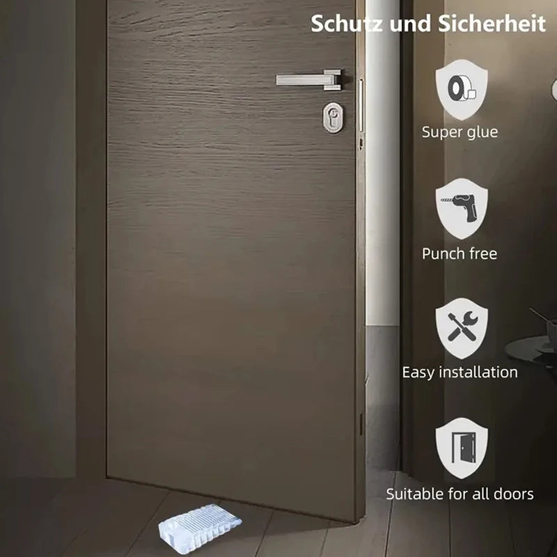 Butées de porte en silicone de sécurité, cales de nuit, butée de porte, maison, bureau, retenue arrière, arrêt anti-collision, 1 pièce