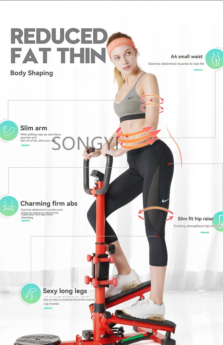 Mise à niveau de la plate-forme amincissante des jambes pour adelgazar le ventre, Machine amincissante gauche et droite pour femmes, pédale d'alpinisme sportive, Fitness Eq