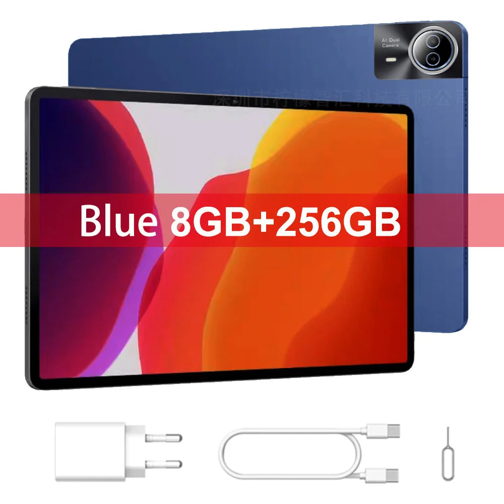 2025 Version mondiale Super grand écran 14 pouces tablette Android 14 4G appel téléphonique 16GB + 512GB tablettes 14 "GPS 5G WiFi FM 12000mAh