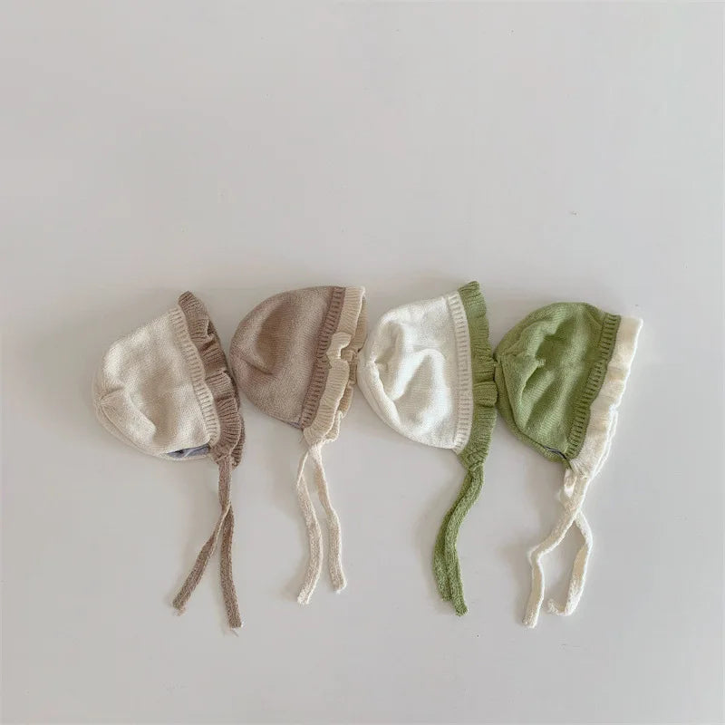 Chapeau de Style Coréen pour Bébé Fille, Chapeau Chaud à Oreilles, Accessoires pour Nouveau-né de 1 an et 2 ans, Automne et Hiver