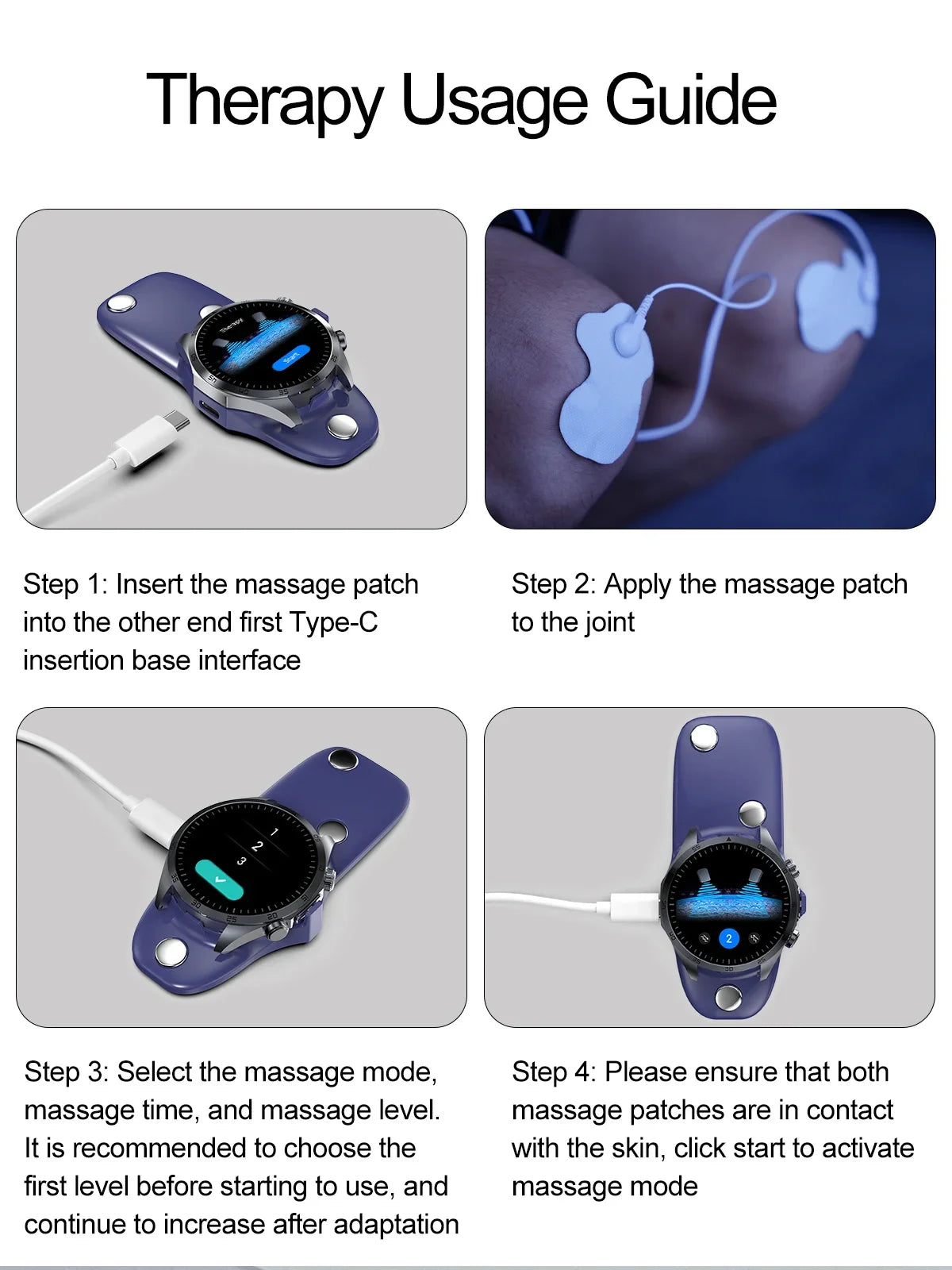 2025 nouvelle montre intelligente hommes pour huawei pression artérielle santé montre CES sommeil pulsé thérapeutique acide urique lipides sanguins graisse corporelle