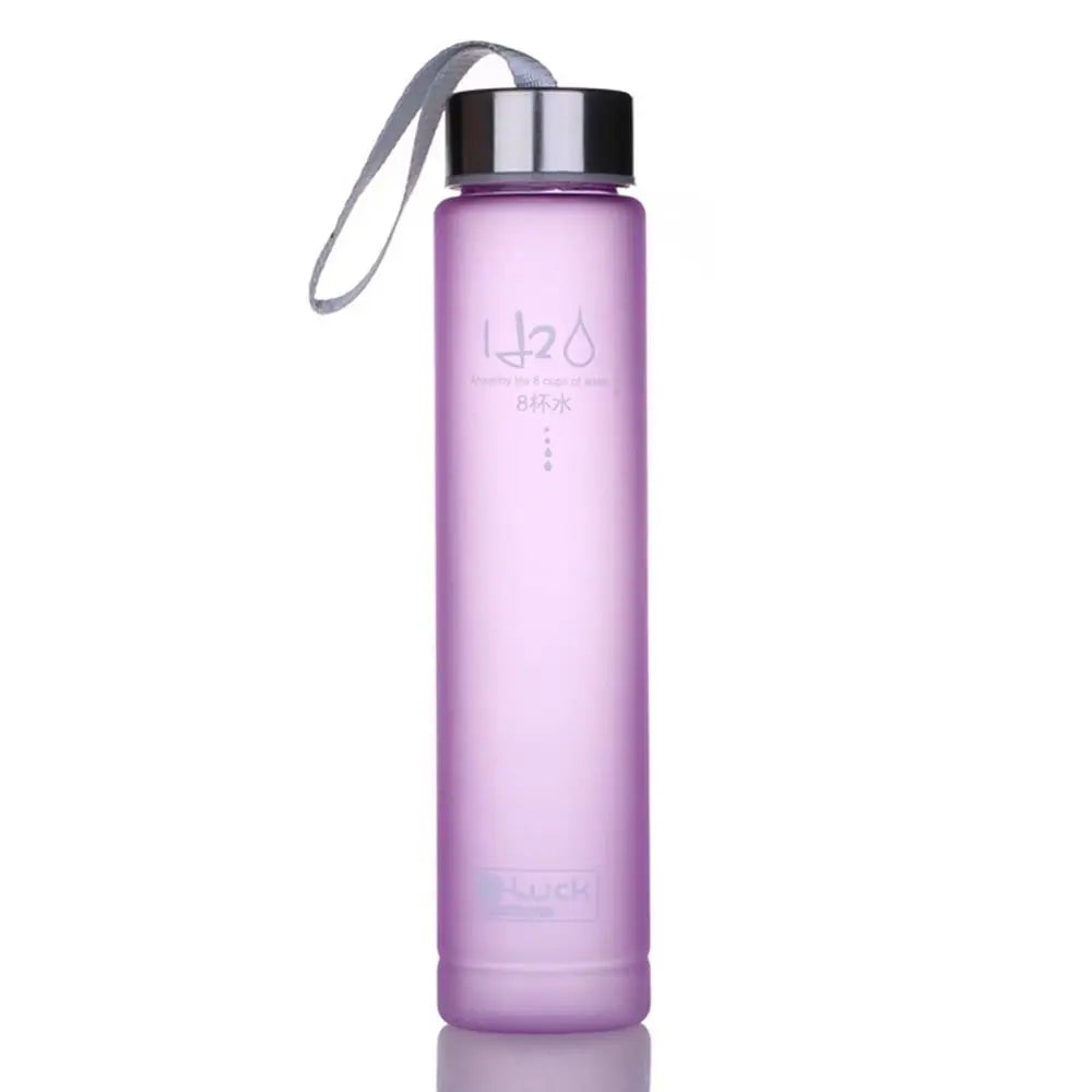 Bouteille d'eau conviviale rée en plastique pour filles et garçons, bouilloire de sport portable et étanche, 280ml