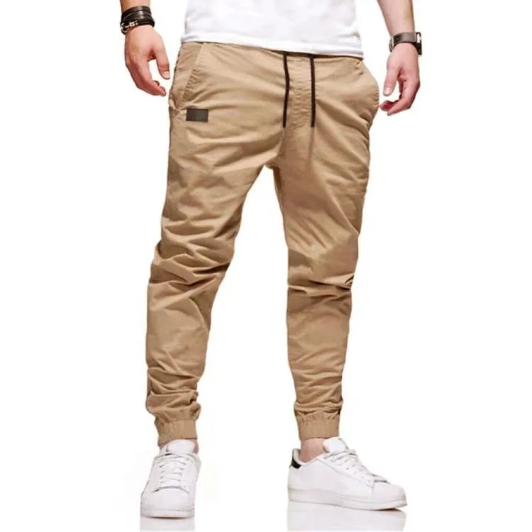2025 New Men's Casual Sports Pants, Sweatpants, Male Cargo Tracksuit, Harem Pencil Pants, Multi-Pocket Tracksuit