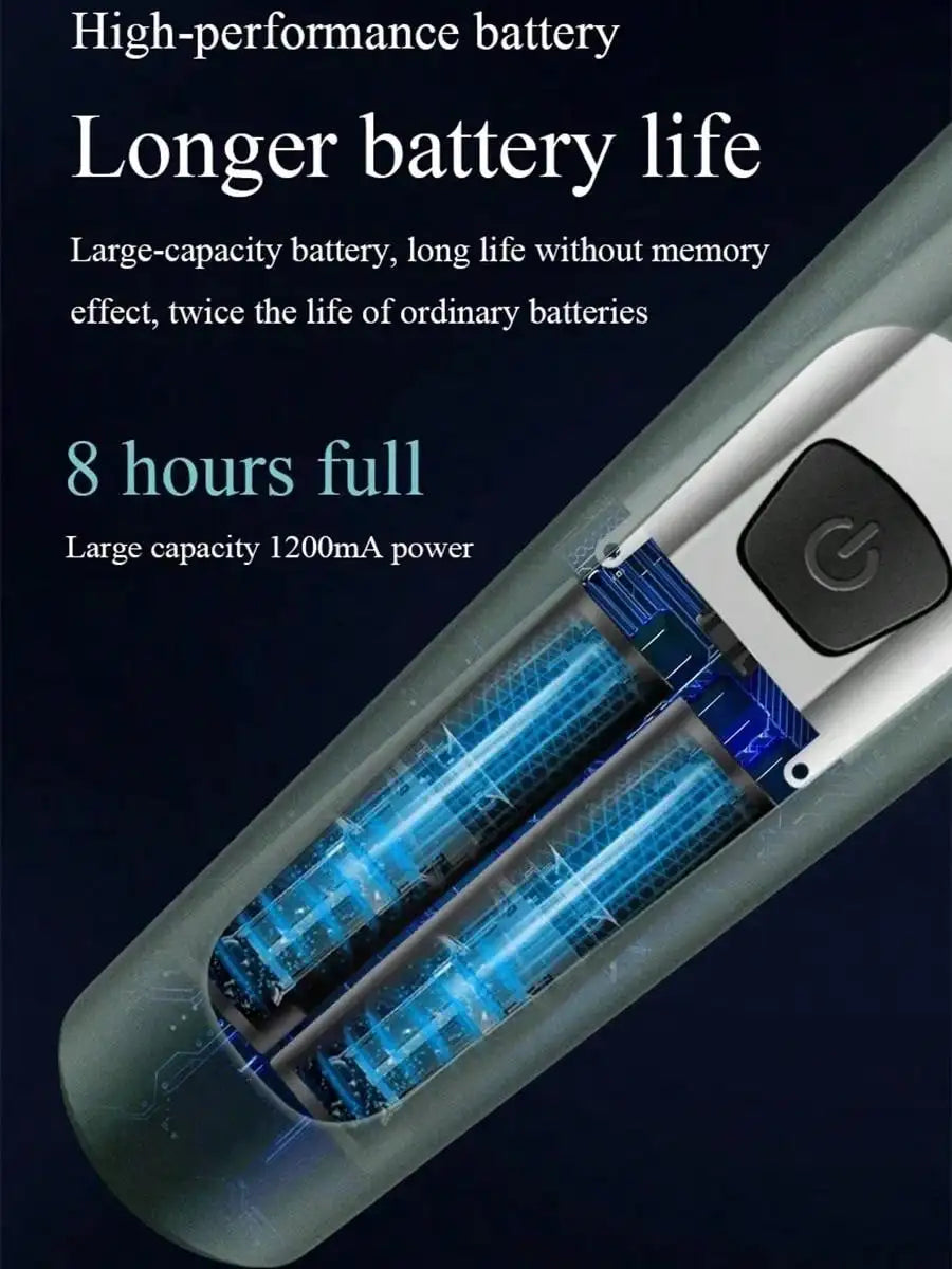 Rasoirs électriques 9D pour hommes, tondeuse électrique étanche, utilisation humide et sèche, batterie Rechargeable, rasoir rotatif, Machine de rasage