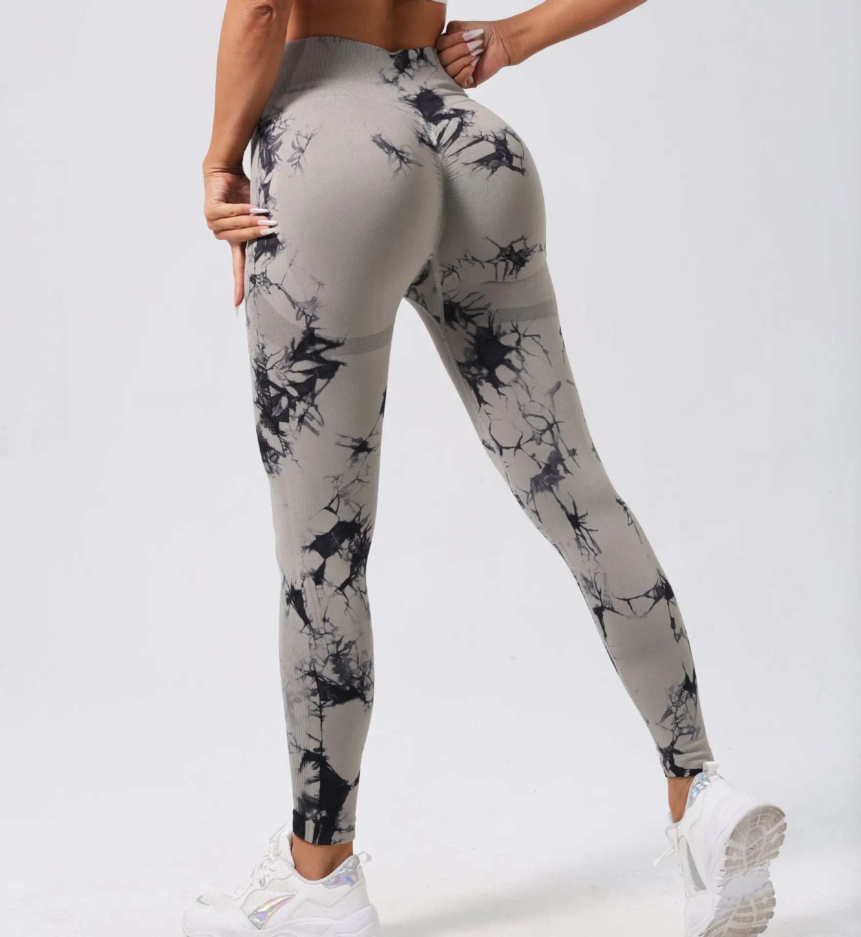 Femmes sans couture cravate colorant Yoga Leggings taille haute Fitness Sexy mode Leggings exercice course levage fesses cyclisme Leggings