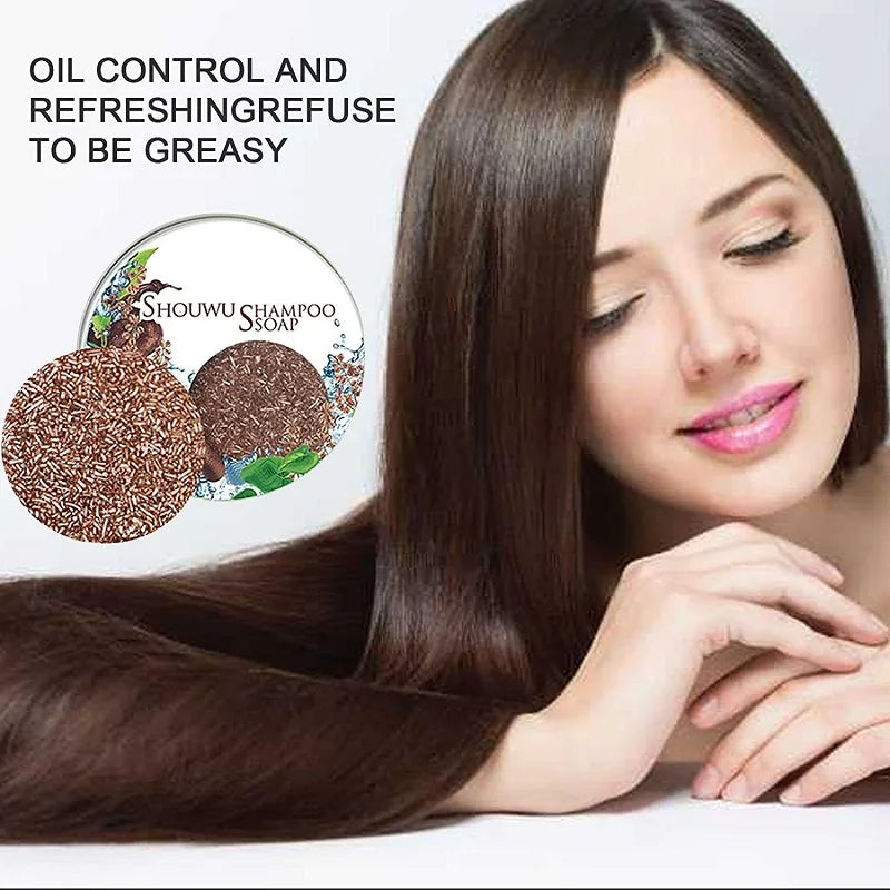 Polygonum savon cheveux assombrissant shampooing barre femmes hommes cheveux solide gingembre shampooing savon blanchissant différents Styles de barre de savon cheveux