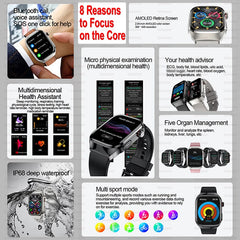 2025 nouvelle montre intelligente ECG femmes BT appel fréquence cardiaque lipides sanguins acide uricique moniteur de santé montres AI voix 650mAh sport Smartwatch