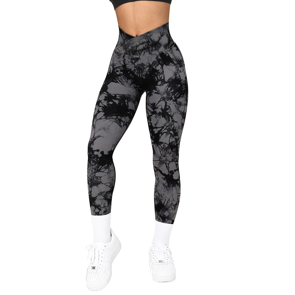 Aught Dye-Legging de fitness push-up pour femme, pantalon de sport d'entraînement, tenue féminine Scrunch Butt, legging de gym sans couture