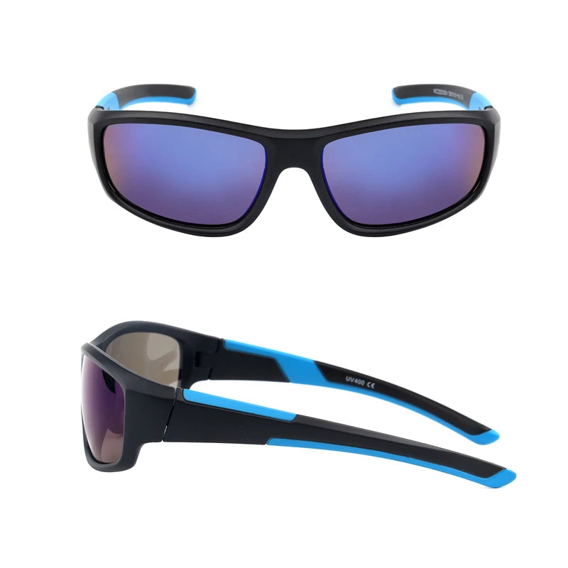 Kenbo enfants garçon Sport lunettes de soleil enfant cyclisme lunettes fille UV400 extérieur miroir lunettes pour cadeau avec étui