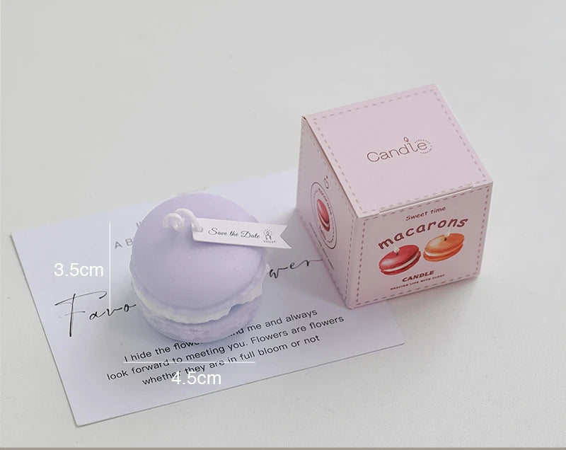 Bougies parfumées Macaron végétal naturel, Magnolia Yulan, Fruits parfumés, aromathérapie, fête, feuille rouge fraîche, bougie pour la maison