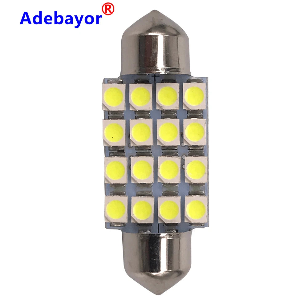 Festoon 1210 16smd 1pcs T5 1SMD Car Cob LED Lights, Auto Side Wedge Prada Board Gauge