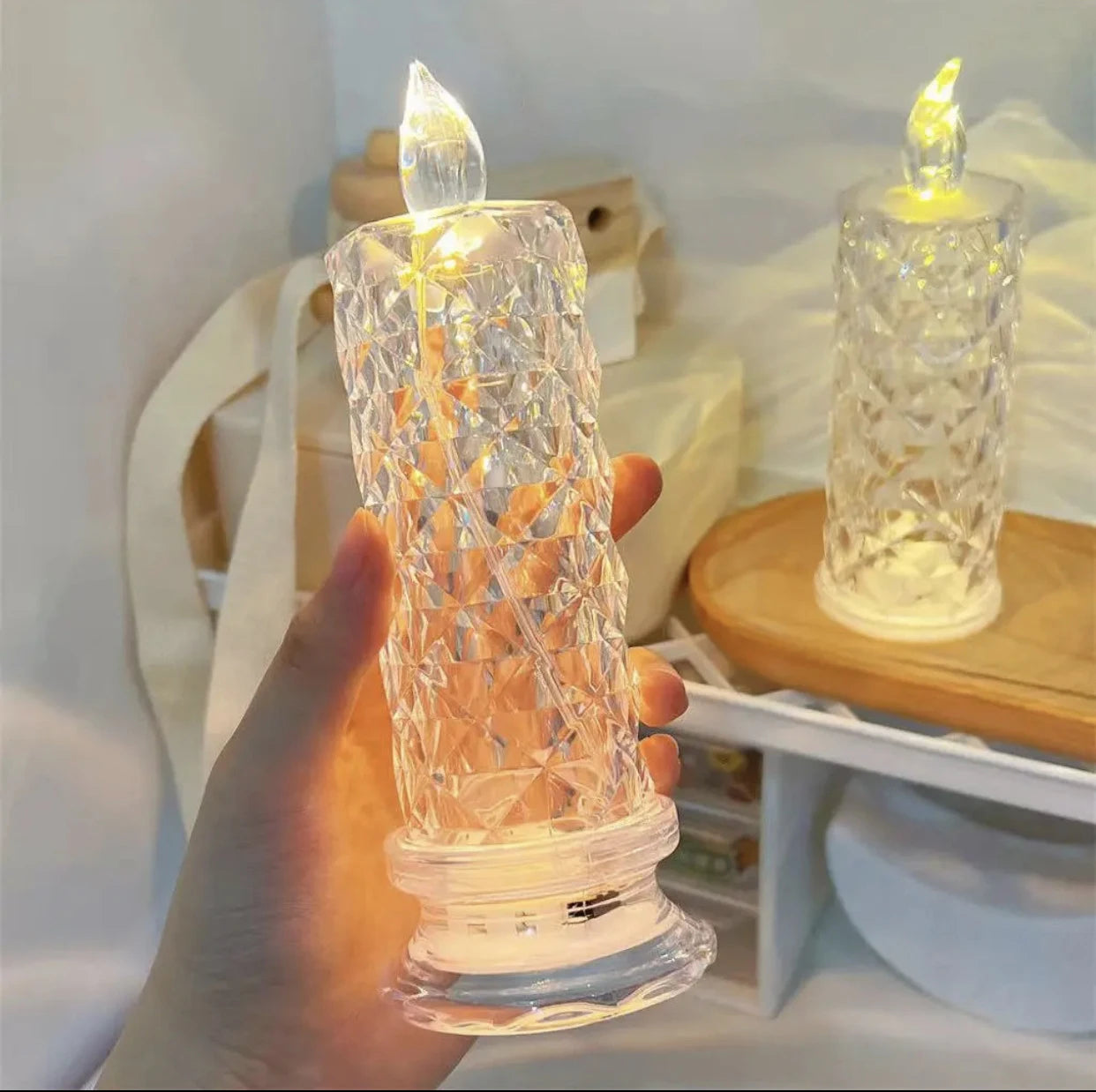 Bougie LED sans flamme avec batterie 62, lampe d'ambiance pour fêtes à la maison, mariages et décoration de la chambre, veilleuses