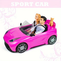 Modèle de voiture enfants jouets voiture en plein air enfants jeu maison de poupée accessoires pour 30 cm fille poupée bricolage anniversaire cadeau de noël jouet