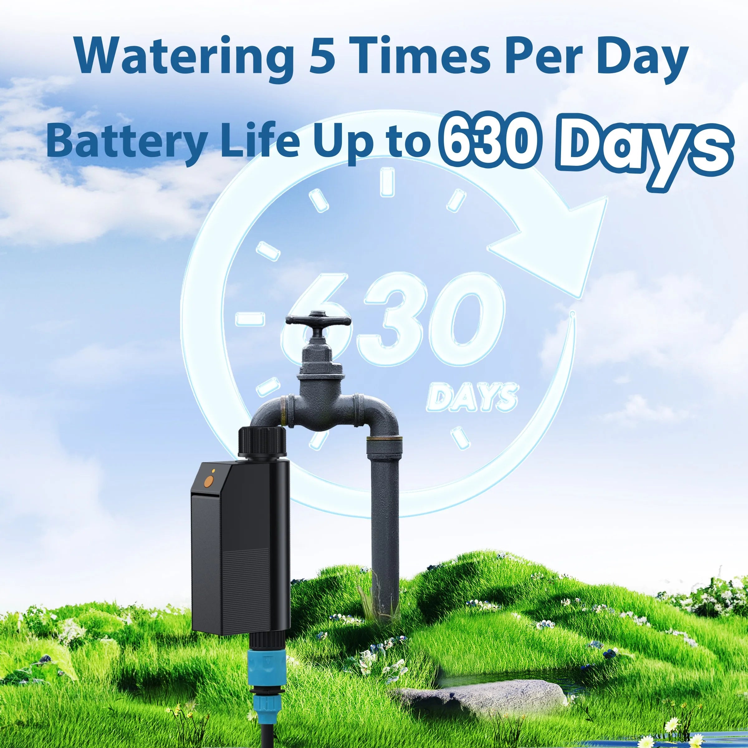 GIRIER Tuya WiFi minuterie d'eau aucun Hub requis minuterie d'arrosage intelligente pour tuyau d'arrosage système d'irrigation goutte à goutte autonomie de la batterie de 2 ans